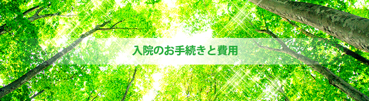 入院のお手続きと費用